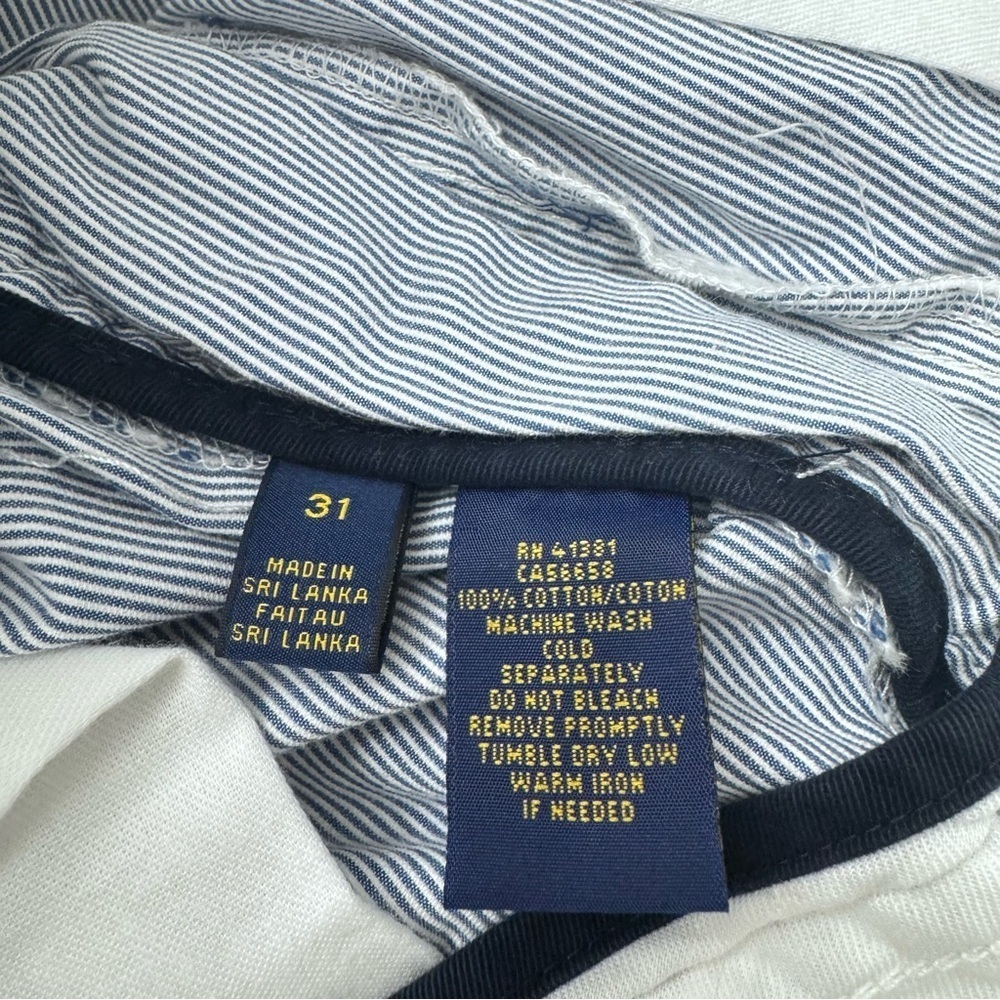 Polo Ralph Lauren Railroad Stripe Cargo Shorts Men’s 31 Blue - Picture 6 of 6